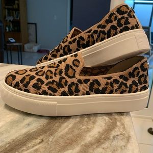 Steve Madden Leopard Print Slide on Sneakers